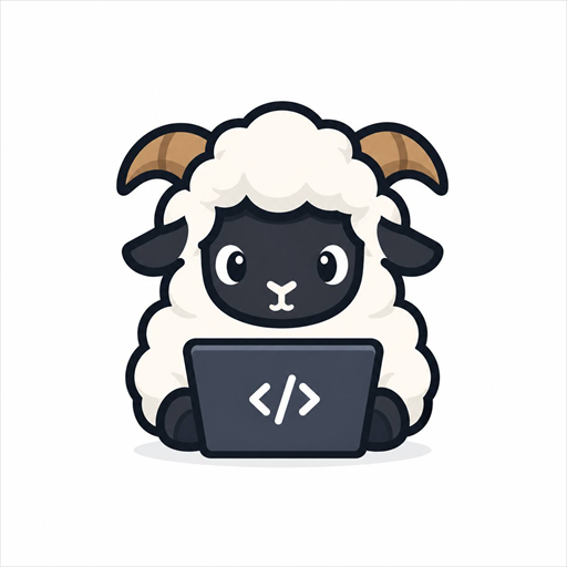 Bleet, a fluffy sheep with a laptop